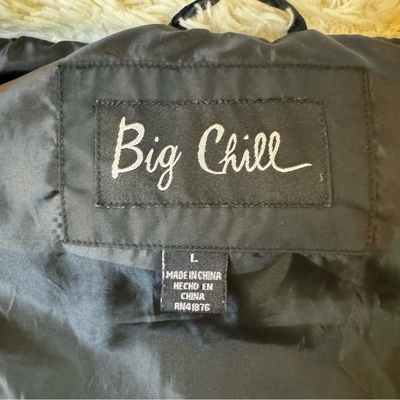 Big Chill black women’s full zip up puffer filet vest with faux fur collar - Picture 4 of 9